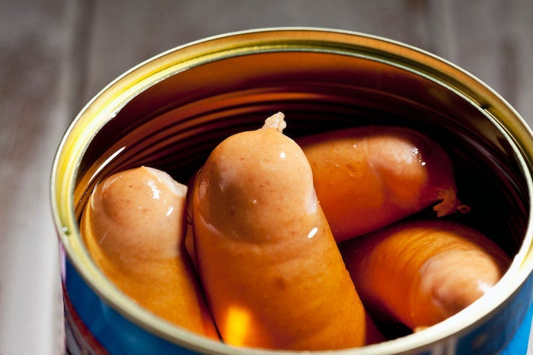 Vienna Sausage, Canned, Can, Knackwurst