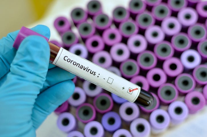coronavirus test tube