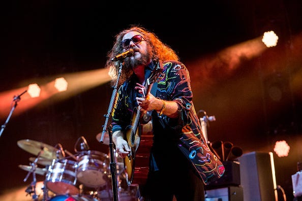 MANCHESTER, TN - JUNE 13: Jim James of My Morning Jacket performs during the Bonnaroo Music & Arts Festival on June 13, 2015 in Manchester, Tennessee. (Photo by Josh Brasted/WireImage)