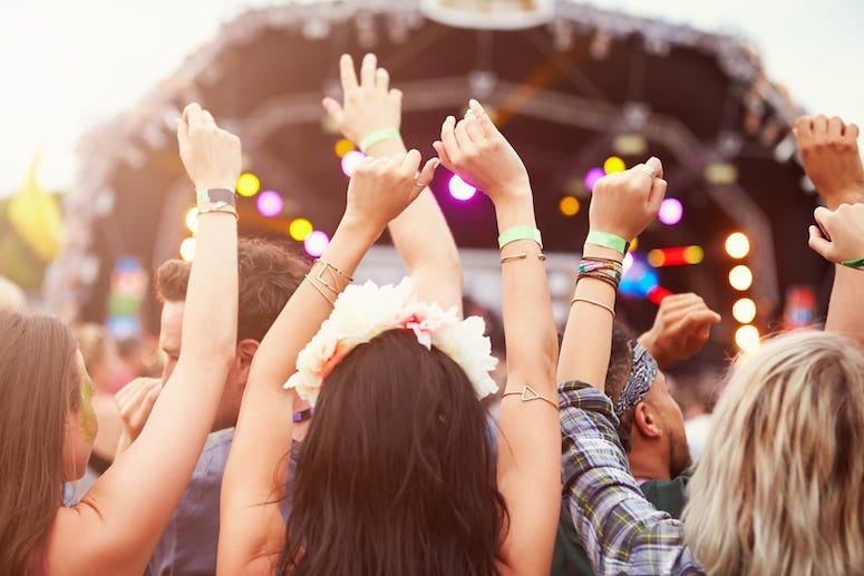 Music Festival, Crowd, Audience, People, Music, Band, Stage, Hands in the Air