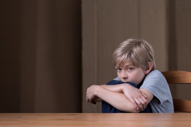 Scared kid