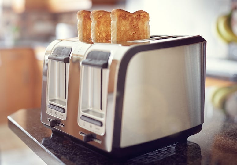 Toast, Bread, Toaster, Kitchen