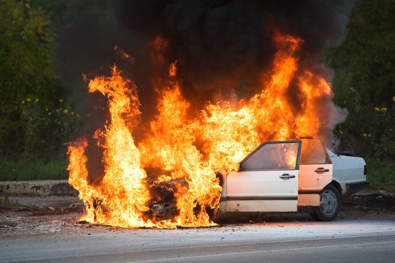 car fire