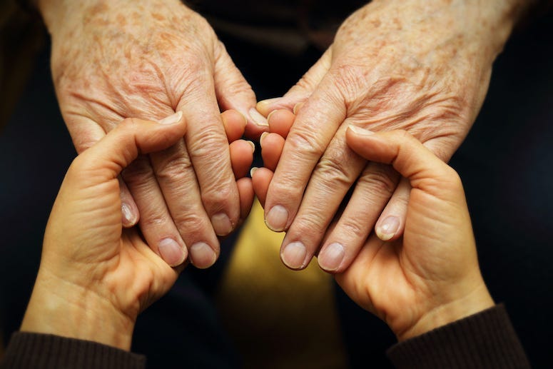 Hands, Holding Hands, Old, Young