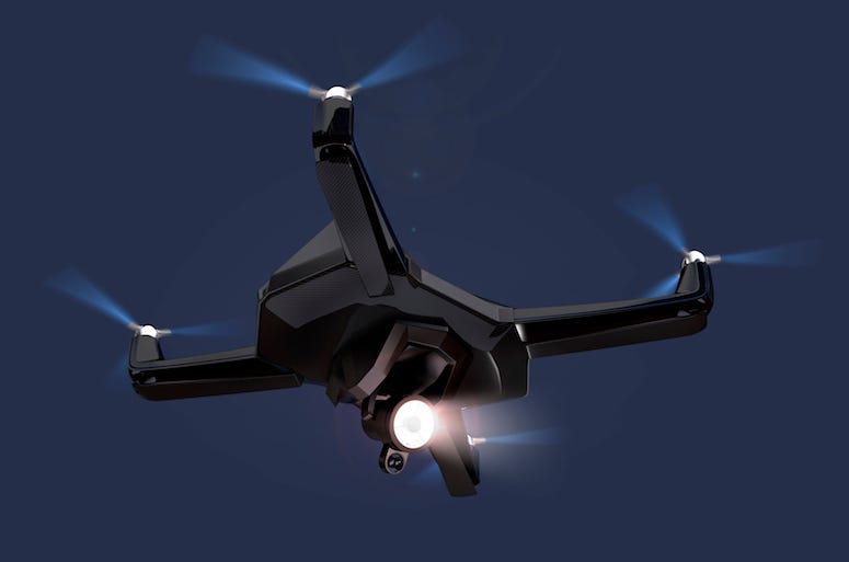 Drone, Flying, Night, Sky, Dark