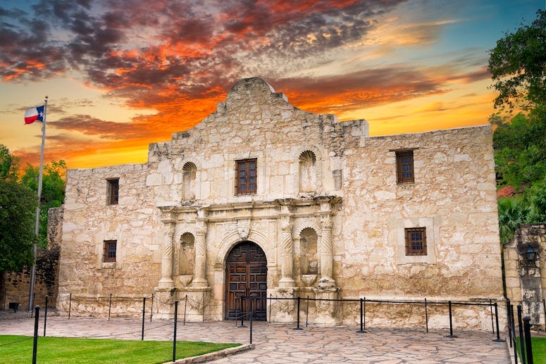 Alamo, Texas, Sunset, San Antonio