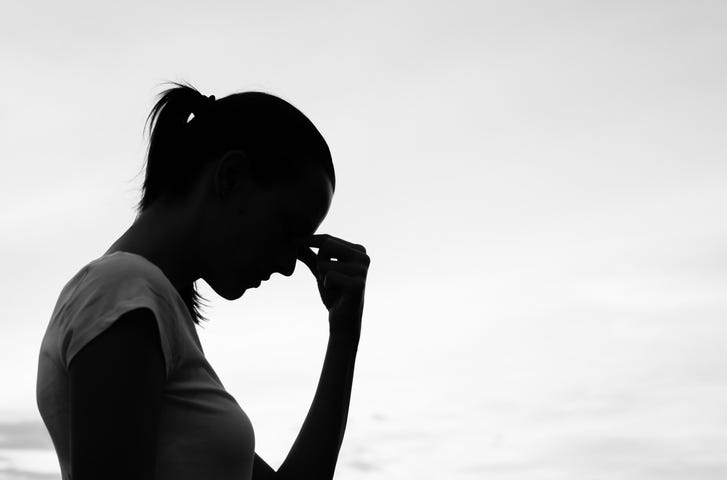 mujer llorando