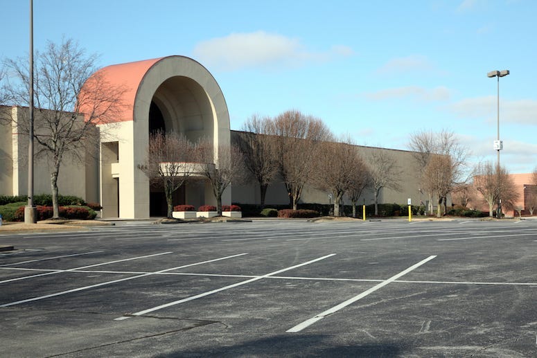 Shopping Mall, Empty, Parking Lot, Abandoned