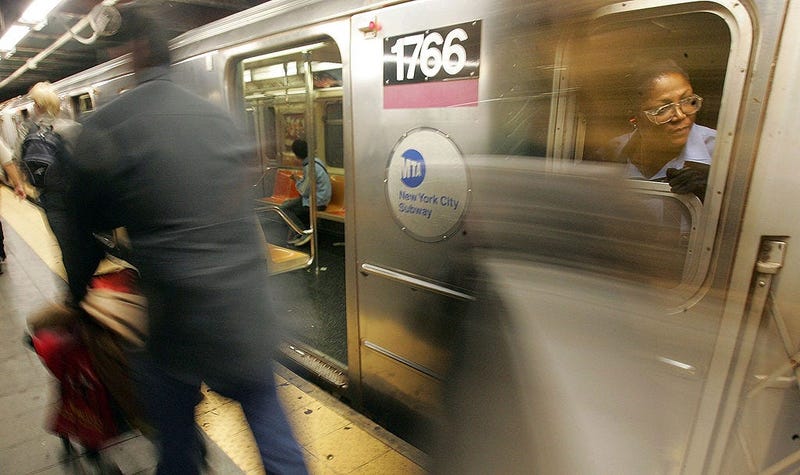 Blurred Subway Train