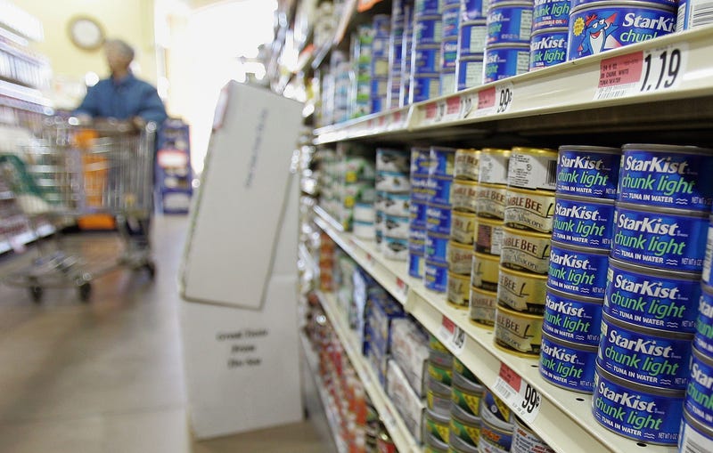 Cans of tuna fish