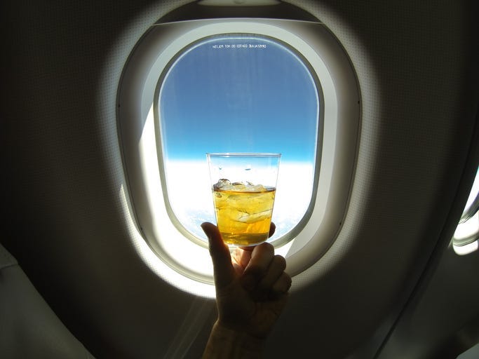 drink on plane