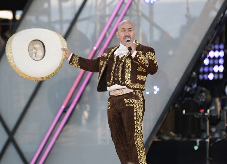 Singer/songwriter Lupillo Rivera performs onstage at Univision and Fusion host RiseUp AS ONE at Cross Border Xpress on October 15, 2016 in San Diego, California.