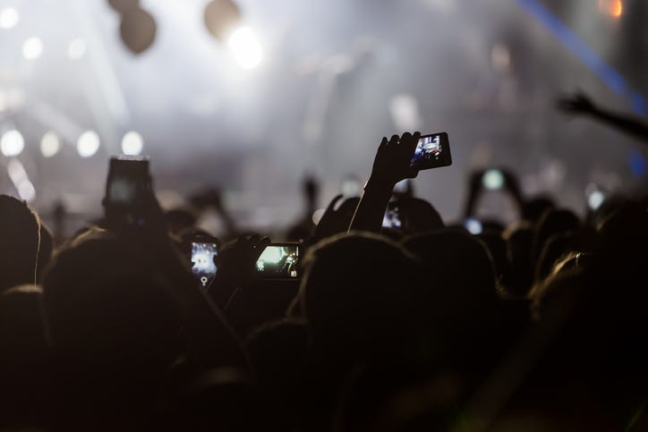 Concert crowd