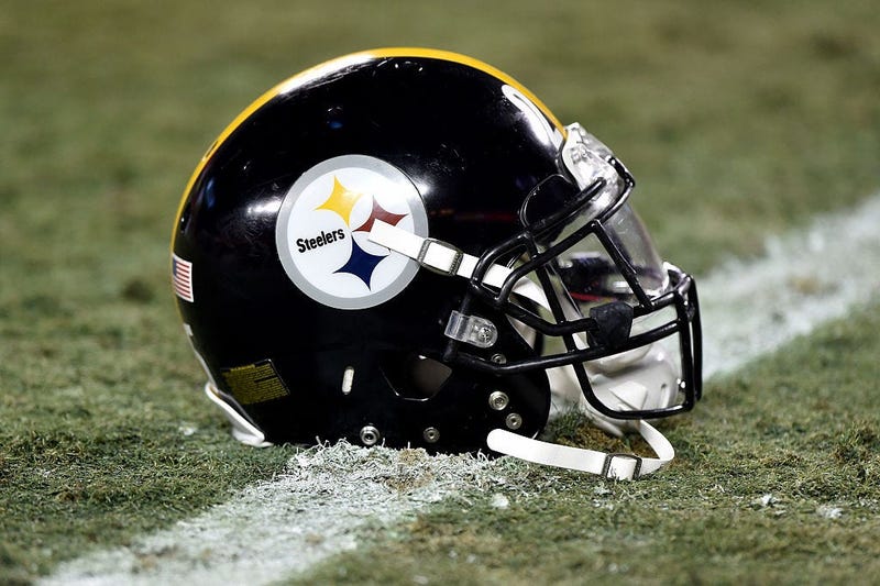 Pittsburgh Steelers Helmet on Field