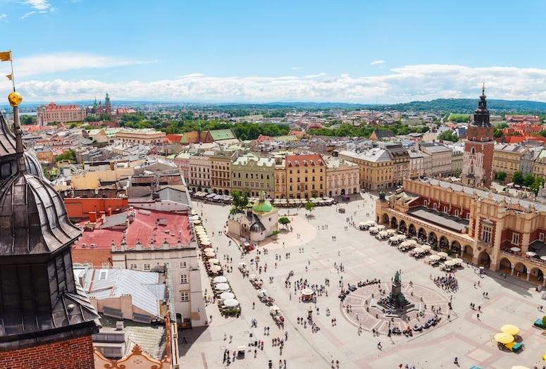 Central Square, Sukiennice, Krakow, Poland