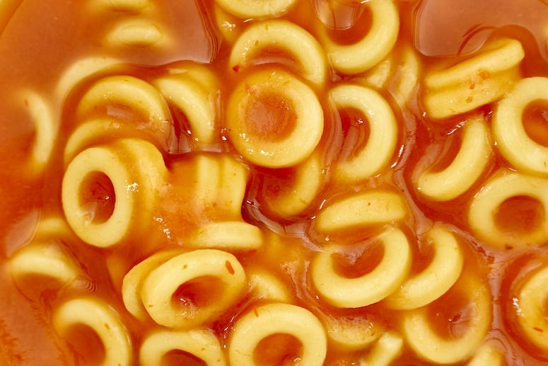 Spaghettios, Chef Boyardee, Close Up