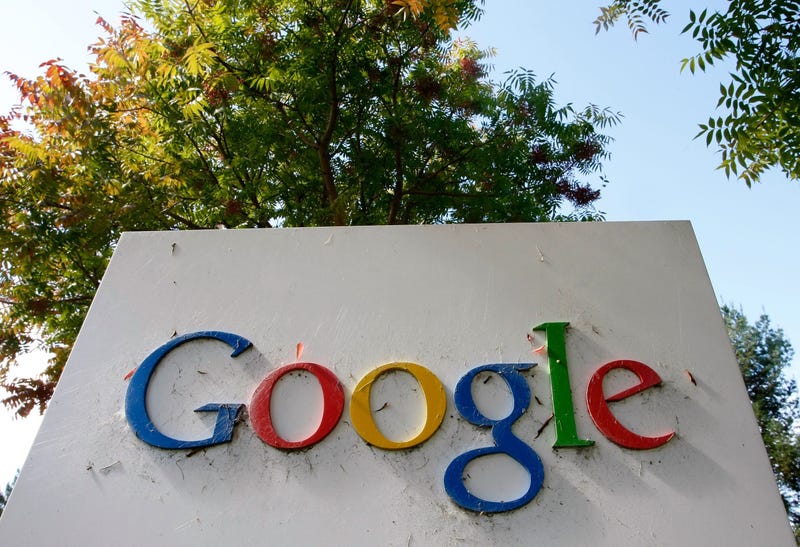 The Google logo is seen on display at the company's headquarters October 18, 2007 in Mountain View, California.