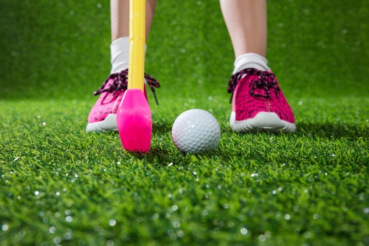 Child golfer