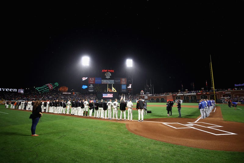SF Giants pre-game ceremony