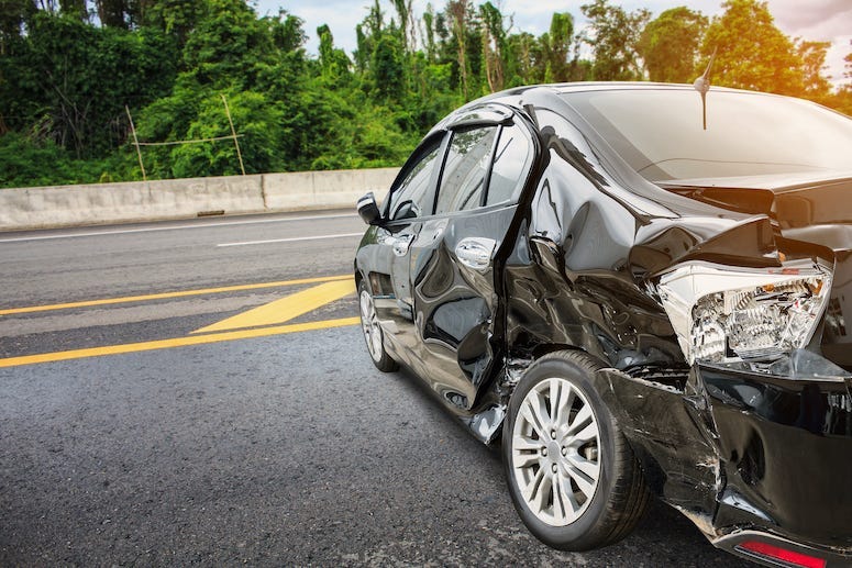 Car Crash, Accident, Road, Highway