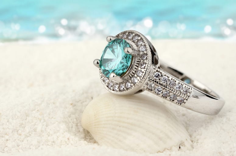 Jewelry, Ring, Ocean, Beach
