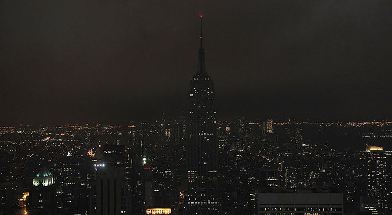 Empire State Building dark