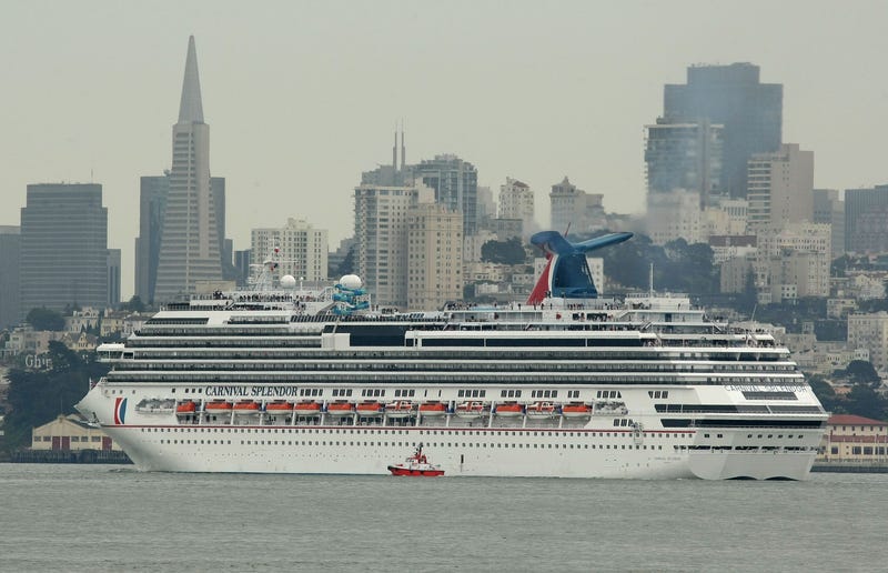 The Carnival Splendor cruise ship arrives in the San Francisco Bay May 1, 2009 in San Francisco.