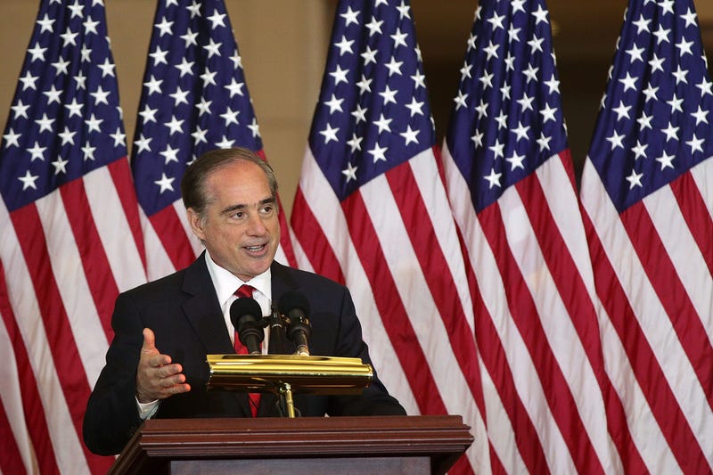 U.S. Secretary of Veterans Affairs David Shulkin speaks during a Congressional Gold Medal presentation ceremony October 25, 2017 at the U.S. Capitol Visitor Center in Washington, DC.