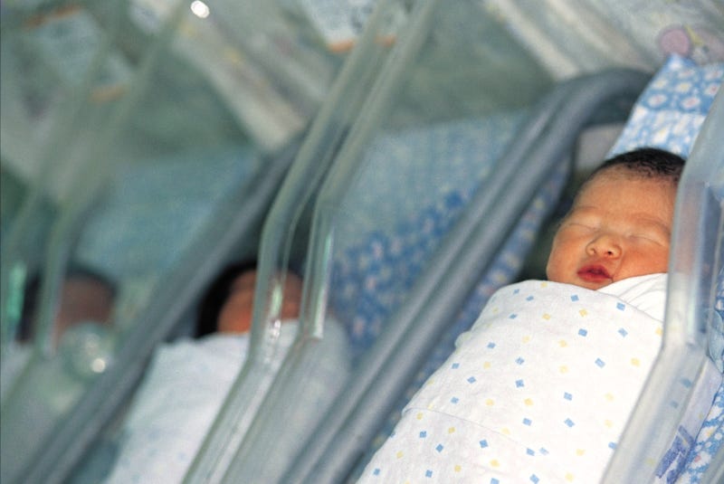 Babies in hospital nursery