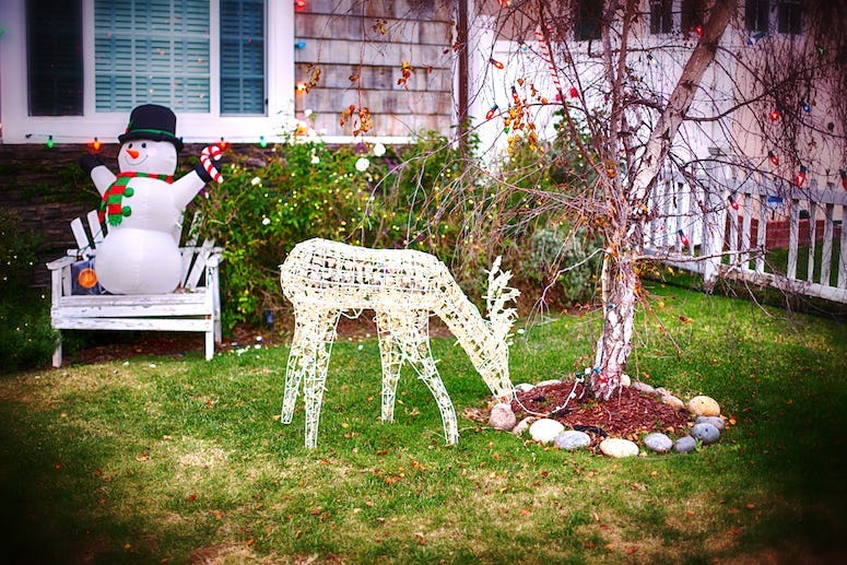 Christmas, Lawn, Decorations, Front Yard