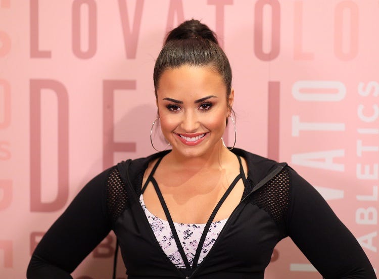 Demi Lovato visits Fabletics at Del Amo Fashion Center on January 27, 2018 in Torrance, California.