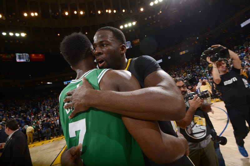 Jaylen Brown and Draymond Green