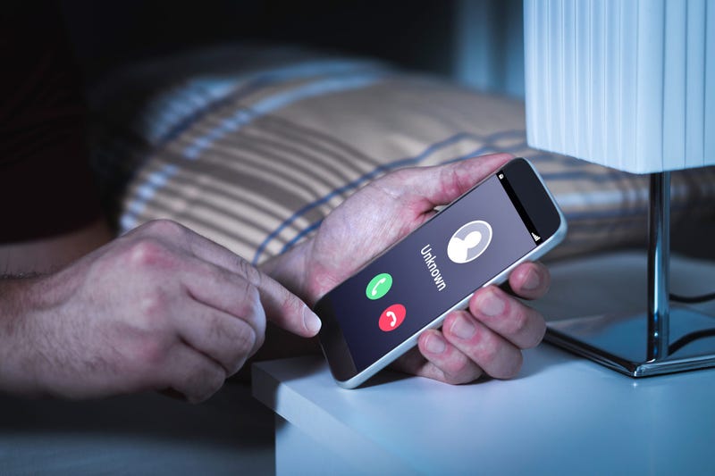 Unknown number calling in the middle of the night.