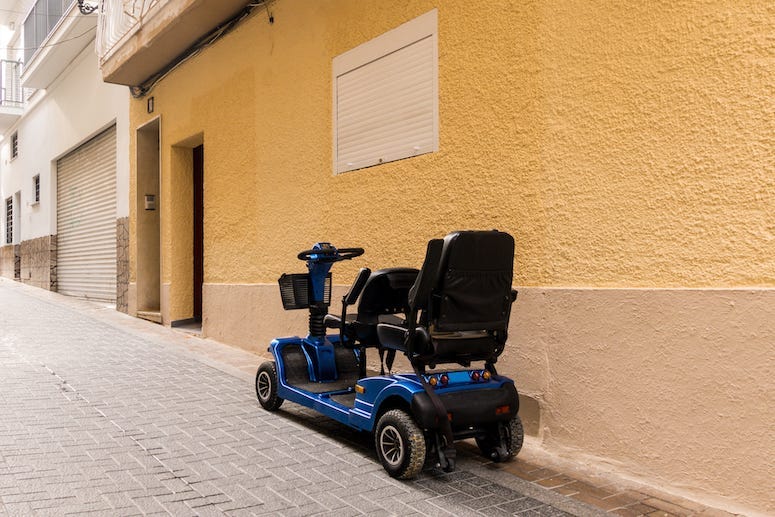 Electric Mobility Scooter, Street