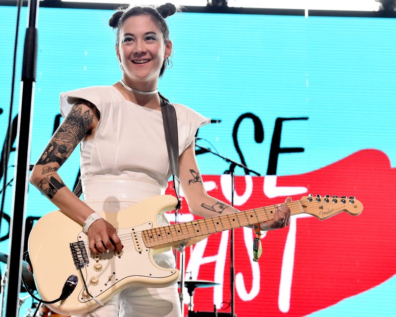 INDIO, CA - APRIL 15: Michelle Zauner of Japanese Breakfast performs onstage during the 2018 Coachella Valley Music and Arts Festival Weekend 1 at the Empire Polo Field on April 15, 2018 in Indio, California. (Photo by Matt Cowan/Getty Images for Coachell