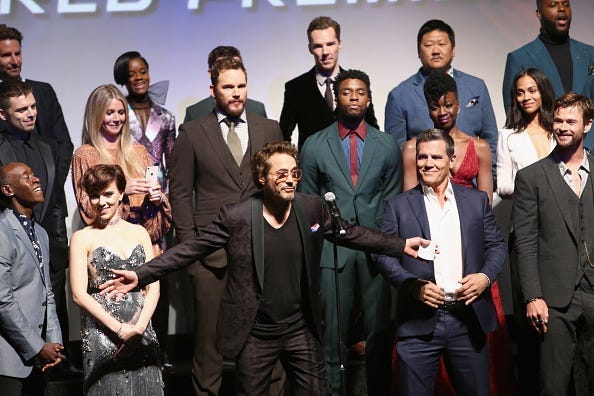 Cast of Avengers Infinity War