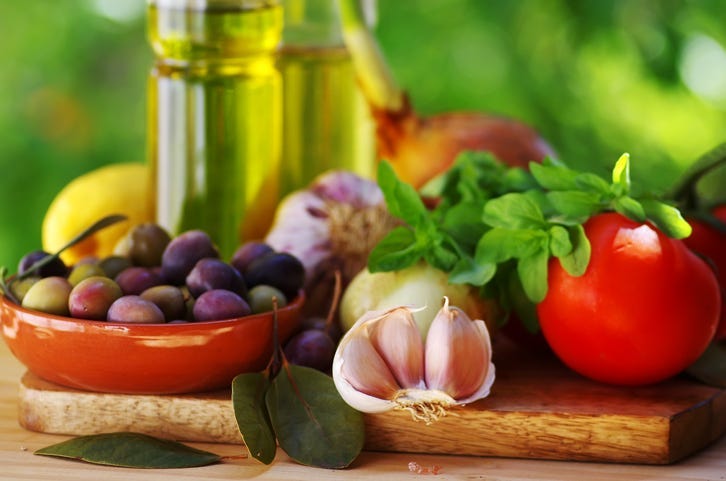 A Mediterranean diet.