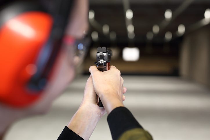 A gun range.