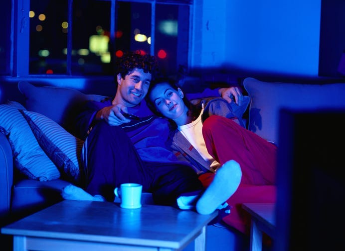 Couple Watching TV