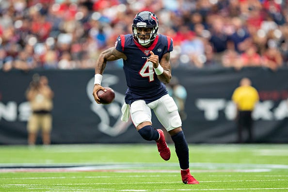 Deshaun Watson and the Texans will host the Falcons in Week 5.