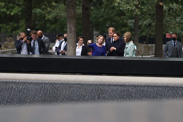 Prince Harry and Meghan Markle were joined by Gov. Kathy Hochul and Mayor Bill de Blasio, as well as de Blasio’s wife, Chirlane McCray, and their son, Dante de Blasio