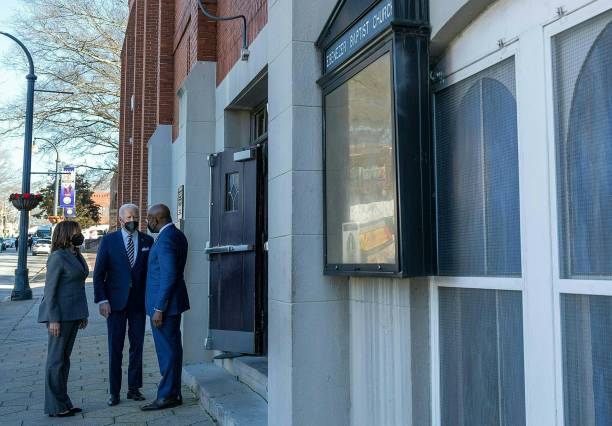 President Joe Biden, Senator Raphael Warnock, MLK