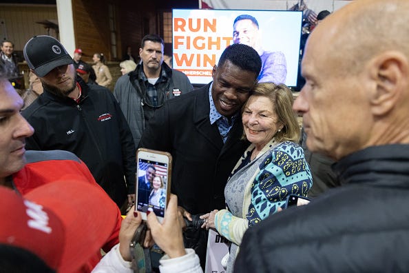 Herschel Walker,  Georgia Election, Raphael Warnock