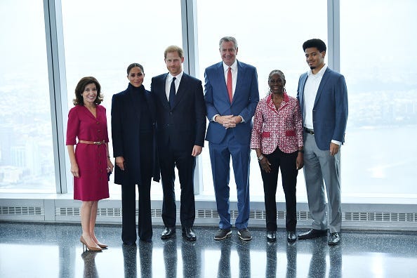 meghan markle and prince harry at wtc