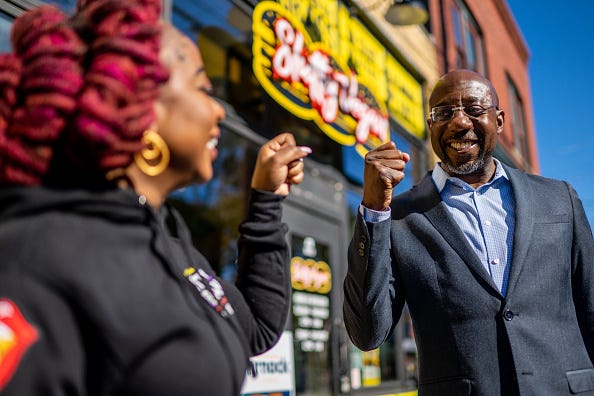 Raphael Warnock, Slutty Vegan, Georgia Election