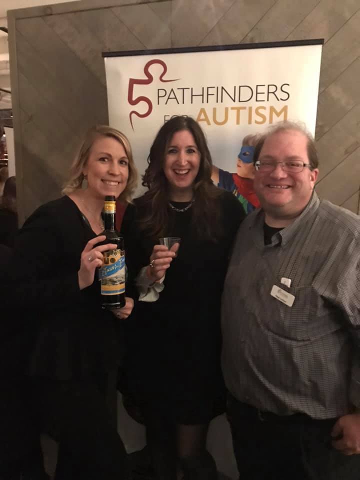 Gina Crash with Katie Ramirez and Neal Lichter From Pathfinders For Autism
