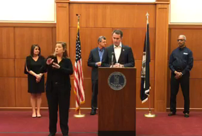 Governor Ralph Northam provides an update on coronavirus efforts on March 19, 2020. (Governor's Facebook Page)