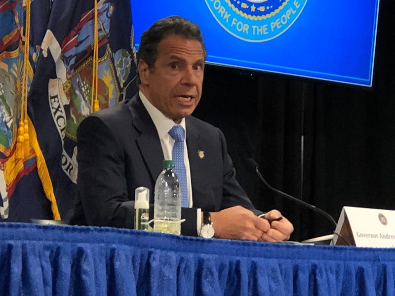 Governor Andrew Cuomo announces that the Western New York region will begin phase one of reopening. May 18, 2020 WBEN Photo/Mike Baggerman