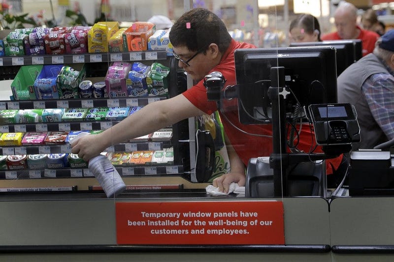 Grocery store worker