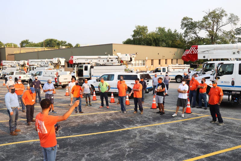 PECO power restoration crews heading down to Texas after Hurricane Laura